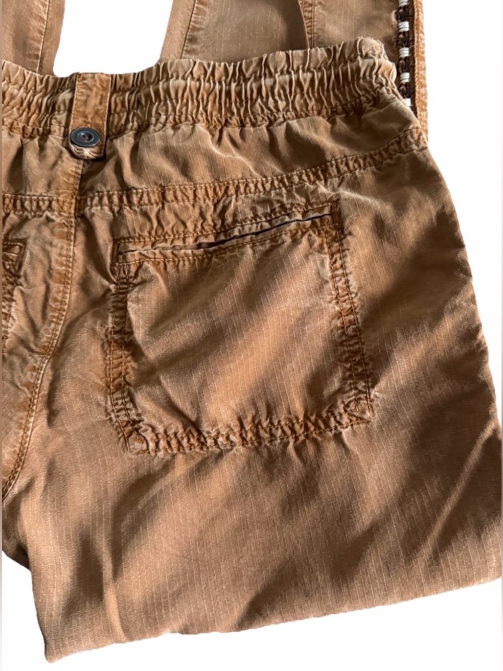 ANTHROPOLOGIE Byron Tobacco Brown Utility Joggers Pants + Embroidery Size XS - Picture 6 of 10